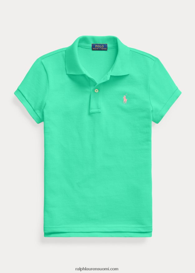Ralph Lauren lapset puuvillaverkkopaita 0Z24ZR6989 auringonlaskun vihreä