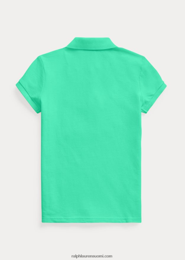 Ralph Lauren lapset puuvillaverkkopaita 0Z24ZR6989 auringonlaskun vihreä