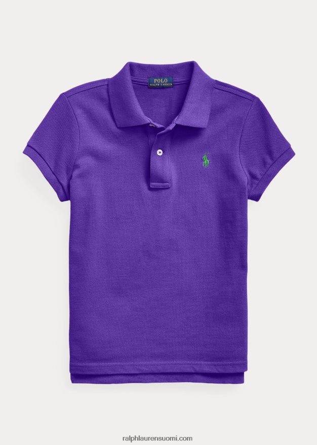 Ralph Lauren lapset puuvillaverkkopaita 0Z24ZR6992 chalet violetti