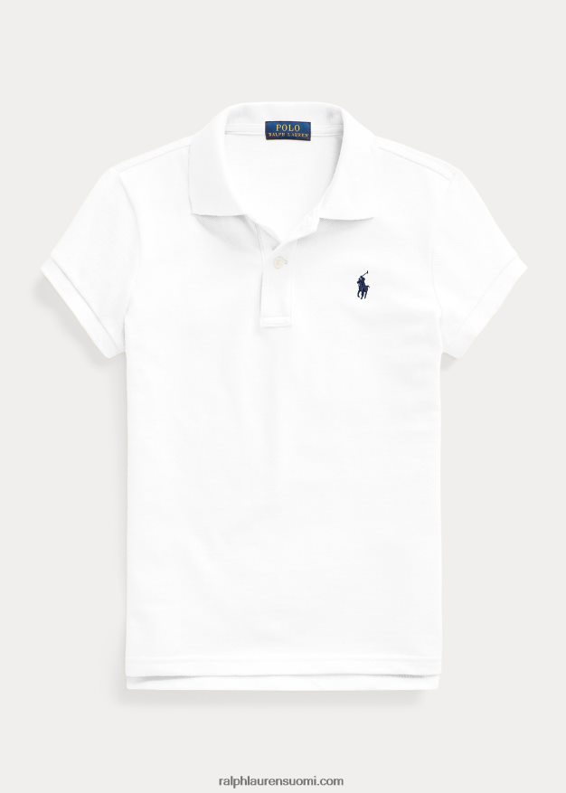 Ralph Lauren lapset puuvillaverkkopaita 0Z24ZR6995 valkoinen