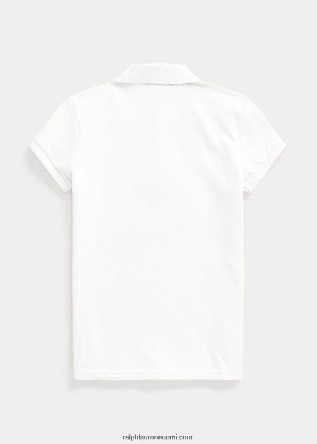 Ralph Lauren lapset puuvillaverkkopaita 0Z24ZR6995 valkoinen