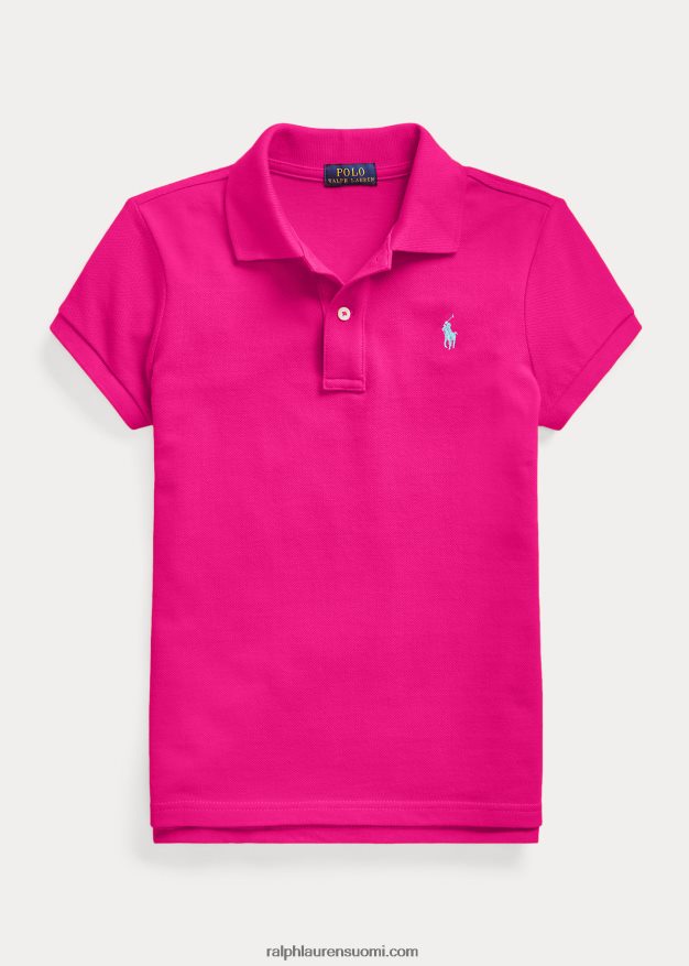 Ralph Lauren lapset puuvillaverkkopaita 0Z24ZR6999 vaaleanpunainen taivas