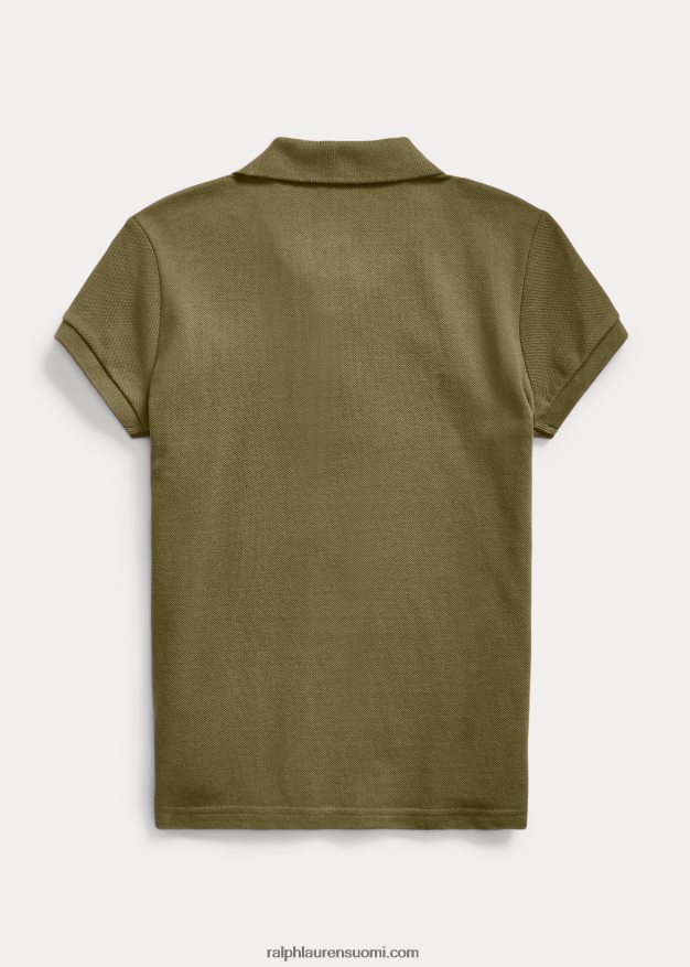 Ralph Lauren lapset puuvillaverkkopaita 0Z24ZR7007 katos oliivi
