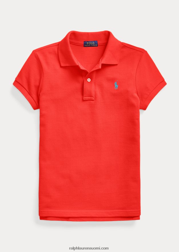 Ralph Lauren lapset puuvillaverkkopaita 0Z24ZR7008 terälehti ruusu