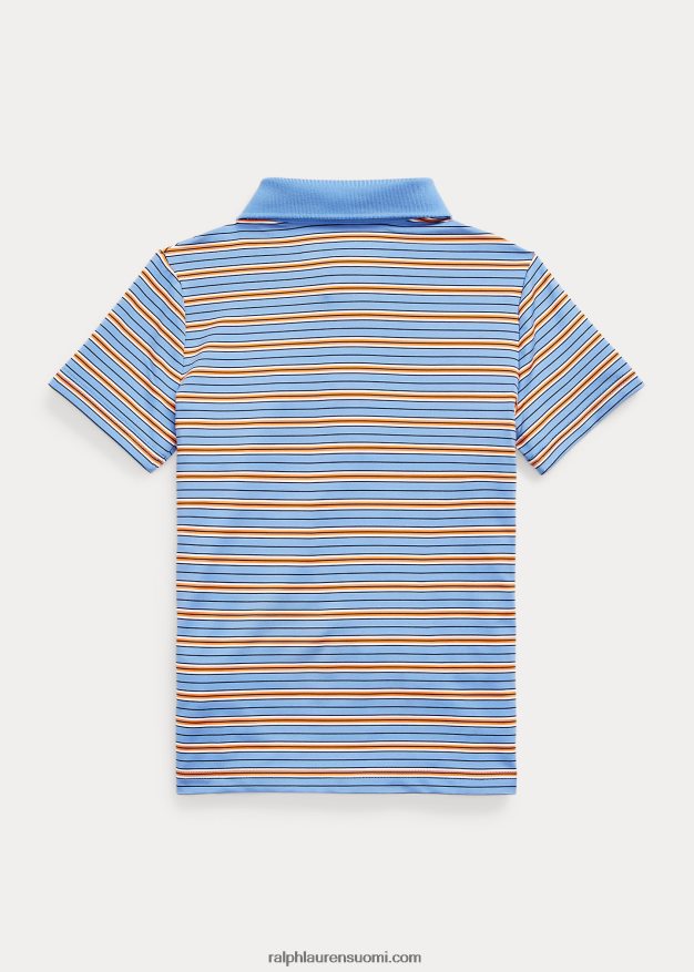 Ralph Lauren lapset raidallinen performance jersey poolopaita 0Z24ZR6467 satamasaari sininen multi