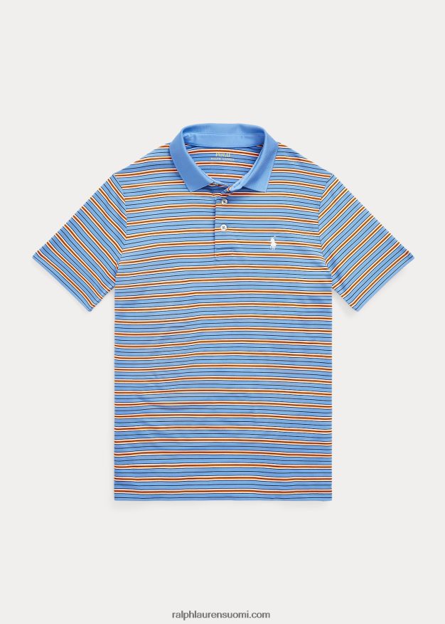 Ralph Lauren lapset raidallinen performance jersey poolopaita 0Z24ZR6612 satamasaari sininen multi
