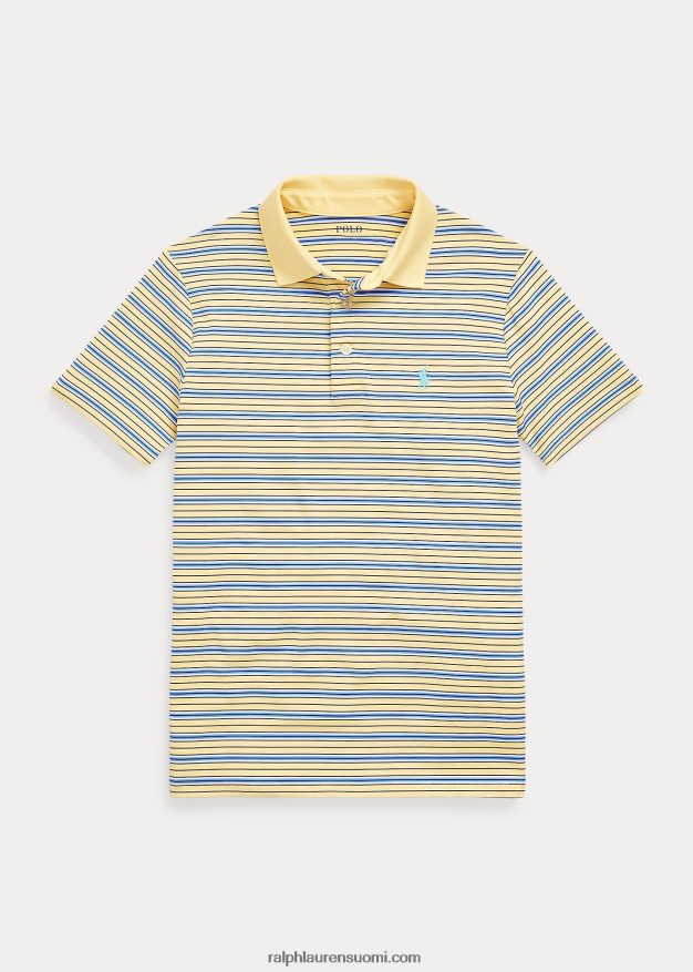 Ralph Lauren lapset raidallinen performance jersey poolopaita 0Z24ZR6613 maissinkeltainen multi
