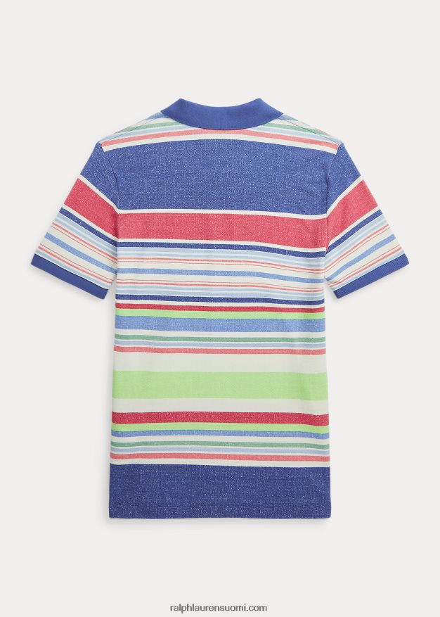 Ralph Lauren lapset raidallinen puuvillaverkkopaita 0Z24ZR5967 paratiisin raita