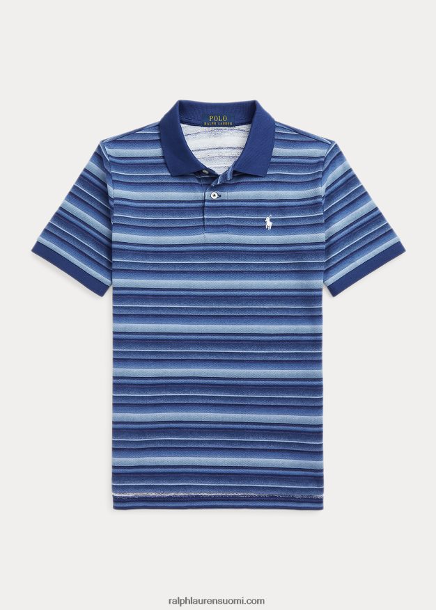 Ralph Lauren lapset raidallinen puuvillaverkkopaita 0Z24ZR6666 maalattu sävyinen raita