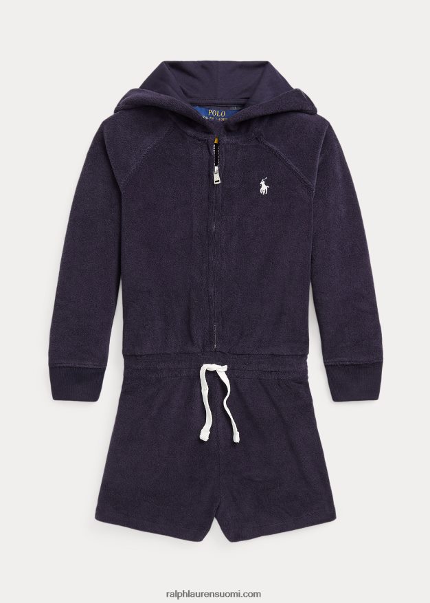 Ralph Lauren lapset hupullinen froteepomperi 0Z24ZR7451 rl laivasto