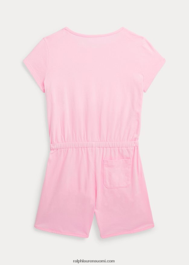 Ralph Lauren lapset iso poni-logo puuvillajersey-housut 0Z24ZR7058 karmelin pinkki