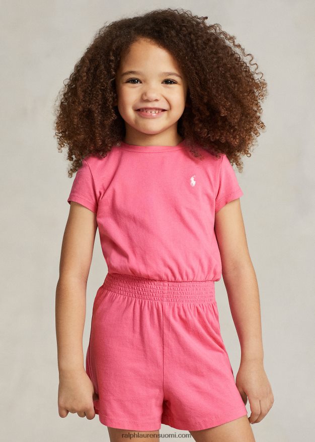 Ralph Lauren lapset puuvillajersey-housut 0Z24ZR7357 aavikon pinkki