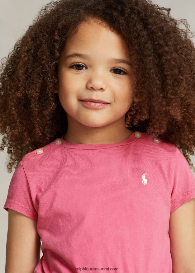 Ralph Lauren lapset puuvillajersey-housut 0Z24ZR7357 aavikon pinkki