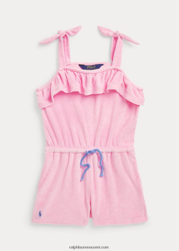 Ralph Lauren lapset röyhelöinen froteepusero 0Z24ZR9969 karmelin pinkki