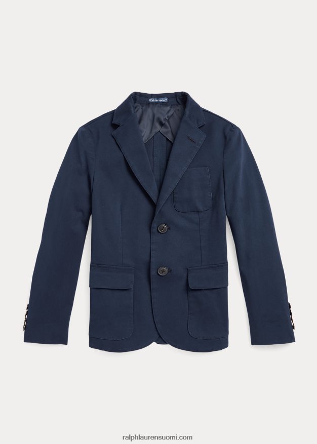 Ralph Lauren lapset joustava chino-pukutakki 0Z24ZR6251 kirkas laivasto