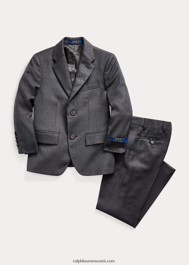 Ralph Lauren lapset kevyt villainen poolopuku 0Z24ZR6446 harmaa