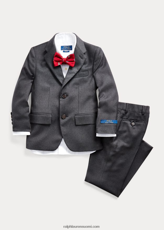 Ralph Lauren lapset kevyt villainen poolopuku 0Z24ZR6446 harmaa