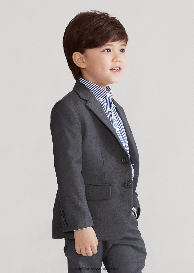 Ralph Lauren lapset kevyt villainen poolopuku 0Z24ZR6446 harmaa