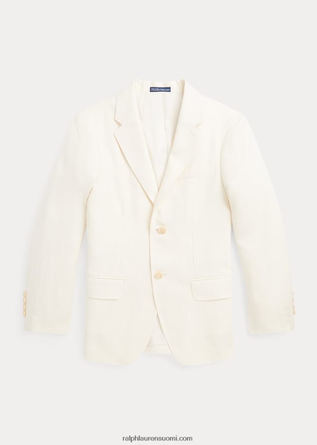 Ralph Lauren lapset pellava poolopukutakki 0Z24ZR9844 kevyt kerma