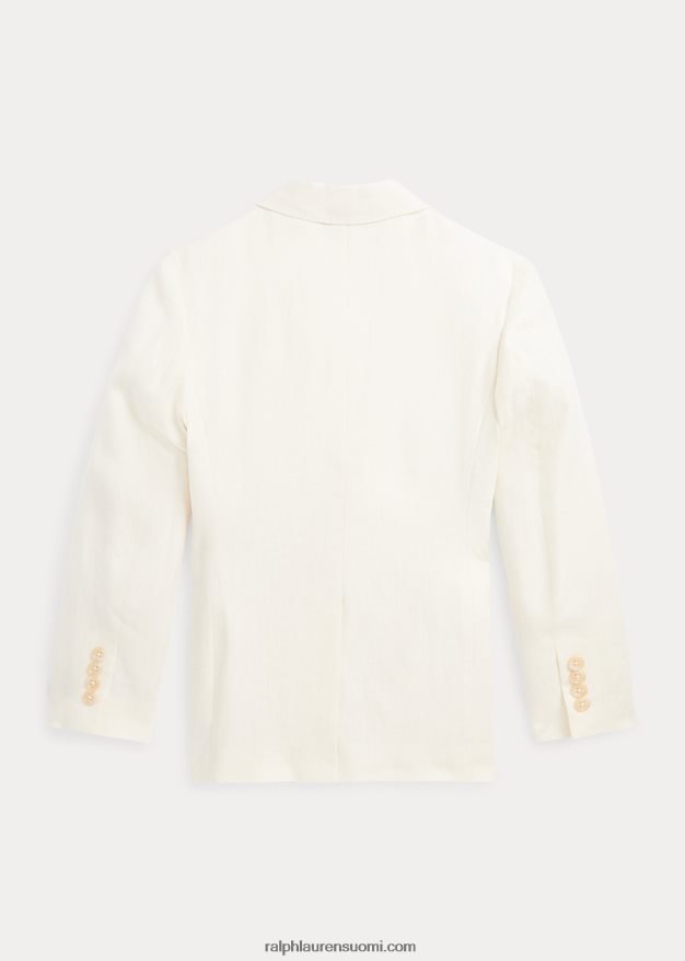 Ralph Lauren lapset pellava poolopukutakki 0Z24ZR9844 kevyt kerma