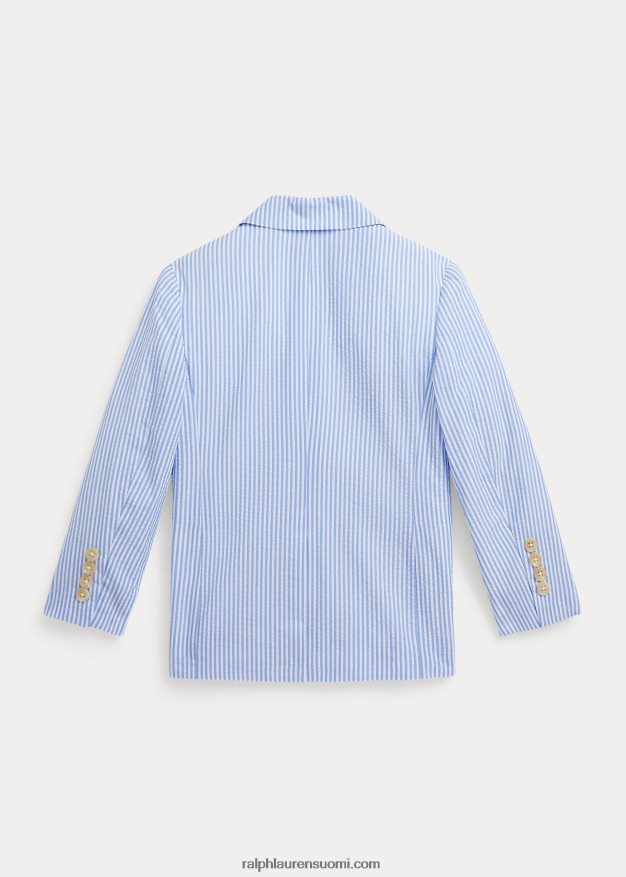 Ralph Lauren lapset poolo seersucker takki 0Z24ZR5827 sinivalkoinen