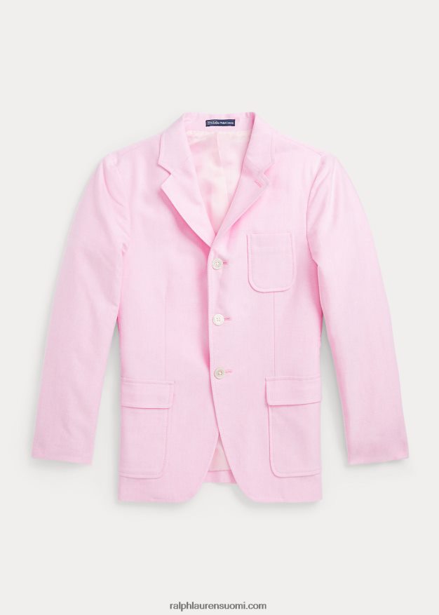 Ralph Lauren lapset puuvillainen oxford urheilutakki 0Z24ZR6188 uusi ruusu