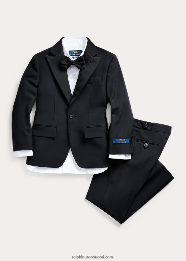 Ralph Lauren lapset villainen barathea-smokki 0Z24ZR5707 musta