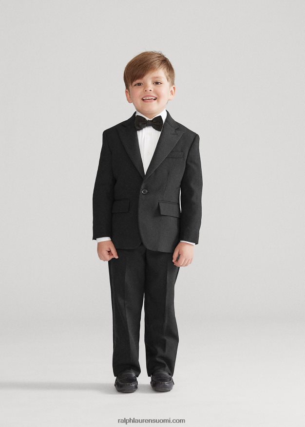 Ralph Lauren lapset villainen barathea-smokki 0Z24ZR5707 musta