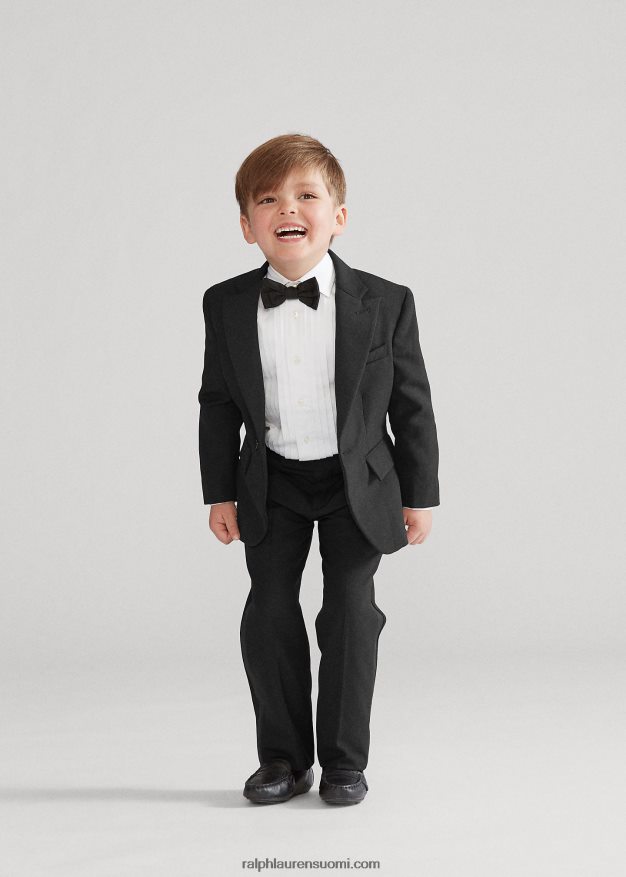 Ralph Lauren lapset villainen barathea-smokki 0Z24ZR5707 musta