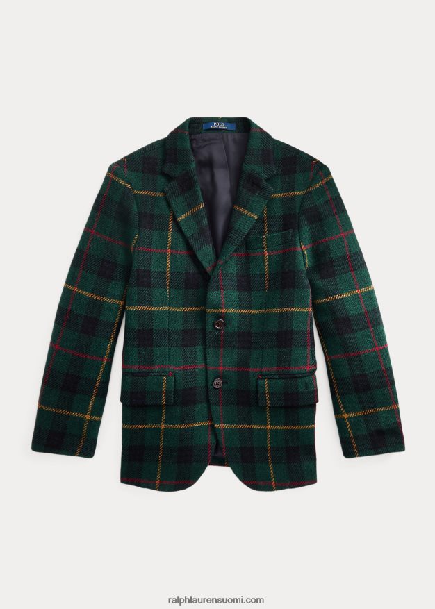 Ralph Lauren lapset villainen ruudullinen poolotakki 0Z24ZR6269