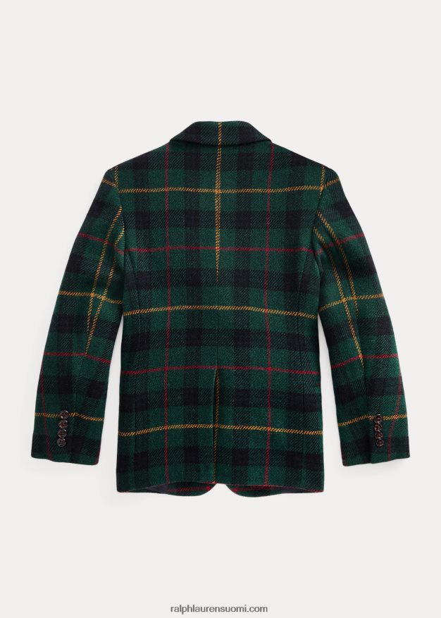 Ralph Lauren lapset villainen ruudullinen poolotakki 0Z24ZR6269