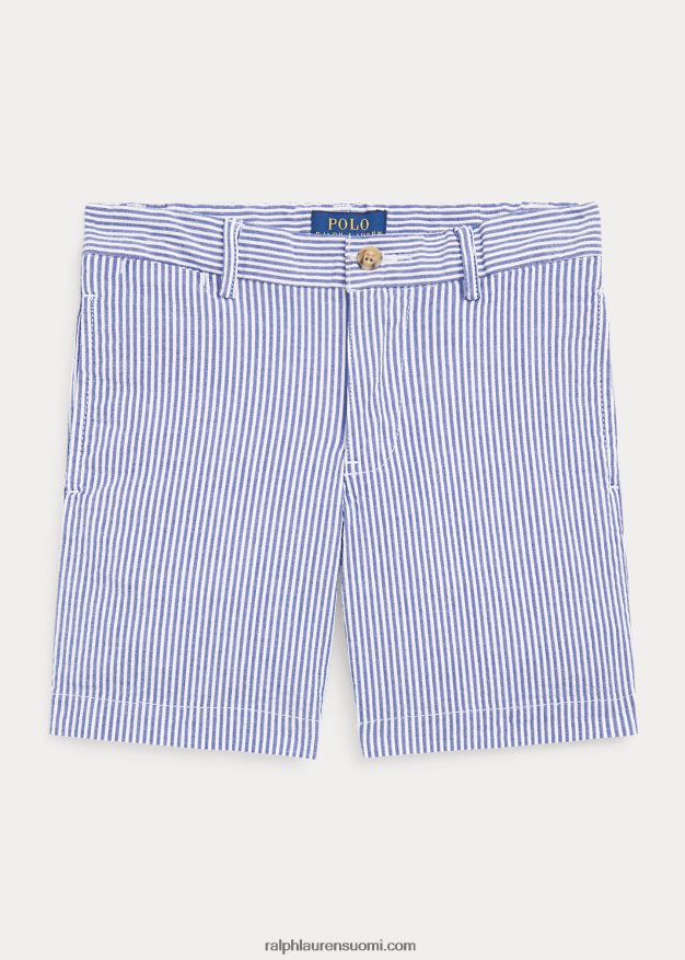 Ralph Lauren lapset joustava puuvilla seersucker lyhyt 0Z24ZR5659 sininen seersicker