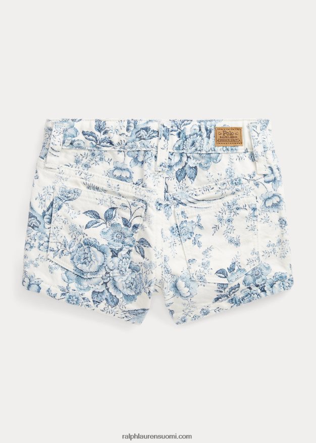 Ralph Lauren lapset kukkainen puuvilla denim lyhyt 0Z24ZR6711 kukka-