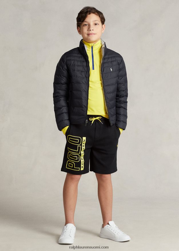 Ralph Lauren lapset logo kaksoisneulottu lyhyt 0Z24ZR5969 musta