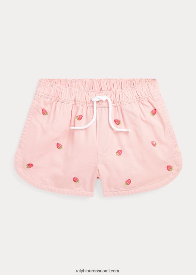 Ralph Lauren lapset mansikkapuuvillatvilli lyhyt 0Z24ZR6705 adirondack ruusu