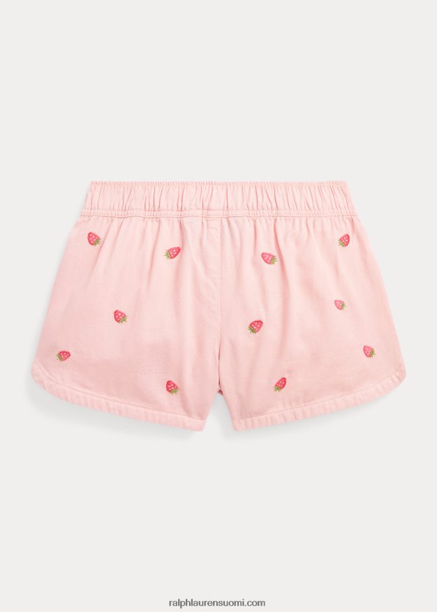 Ralph Lauren lapset mansikkapuuvillatvilli lyhyt 0Z24ZR6705 adirondack ruusu