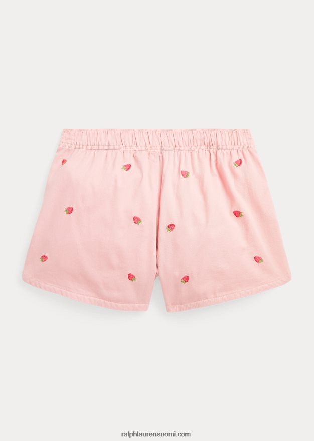 Ralph Lauren lapset mansikkapuuvillatvilli lyhyt 0Z24ZR7072 adirondack ruusu