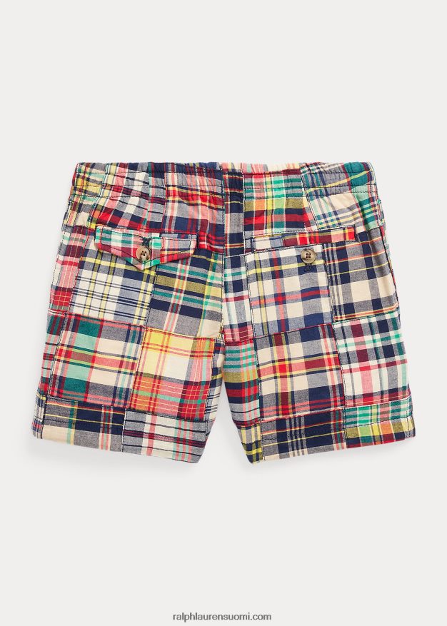 Ralph Lauren lapset polo prepster puuvilla madras lyhyt 0Z24ZR5656 madrasin tilkkutäkki