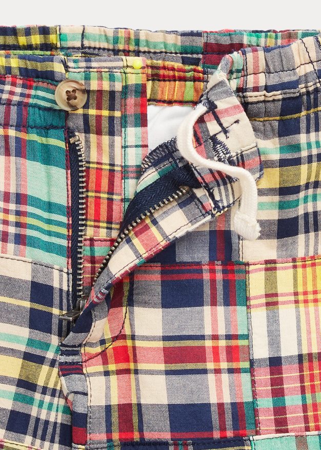 Ralph Lauren lapset polo prepster puuvilla madras lyhyt 0Z24ZR5656 madrasin tilkkutäkki