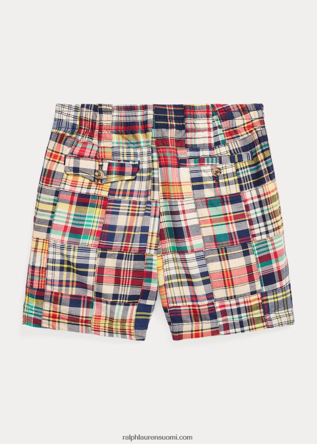 Ralph Lauren lapset polo prepster puuvilla madras lyhyt 0Z24ZR9867 madrasin tilkkutäkki