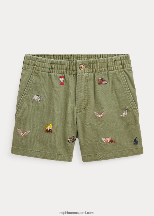 Ralph Lauren lapset polo prepster puuvillainen chino lyhyt 0Z24ZR9789 tumma salvia