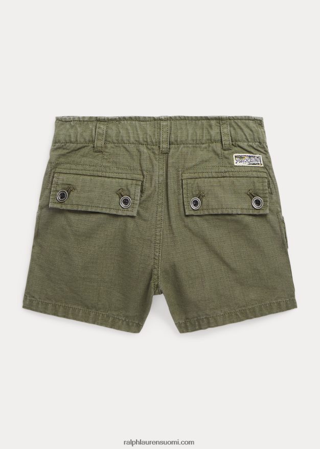 Ralph Lauren lapset puuvilla ripstop cargo short 0Z24ZR9947 tumma salvia