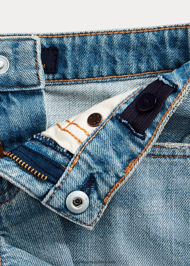 Ralph Lauren lapset rispaantunut puuvilla denim lyhyt 0Z24ZR6886 cardell pesu