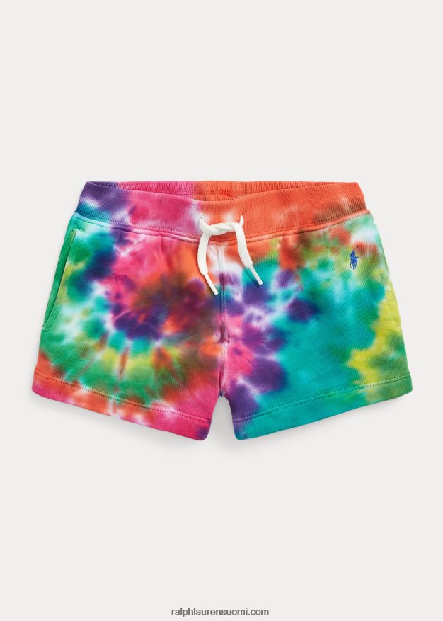 Ralph Lauren lapset solmittava puuvillafrotee lyhyt 0Z24ZR9940 sateenkaarisolmioväriaine