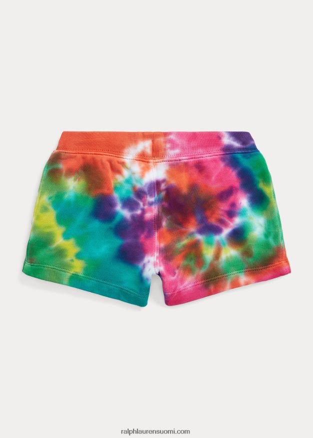 Ralph Lauren lapset solmittava puuvillafrotee lyhyt 0Z24ZR9940 sateenkaarisolmioväriaine