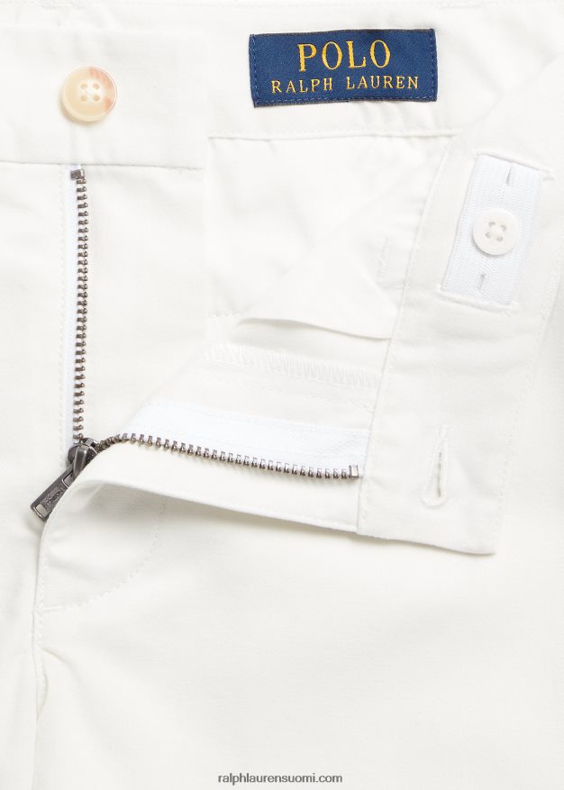 Ralph Lauren lapset suora istuvuus flex hankaus toimikas lyhyt 0Z24ZR5647 kannenpesuaine valkoinen