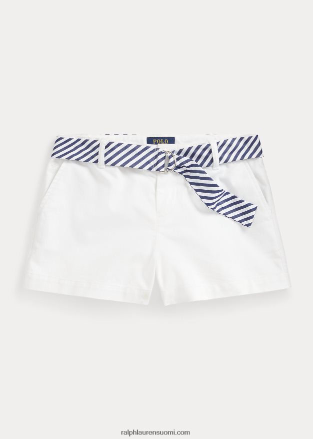 Ralph Lauren lapset vyö joustava chino lyhyt 0Z24ZR6962 valkoinen
