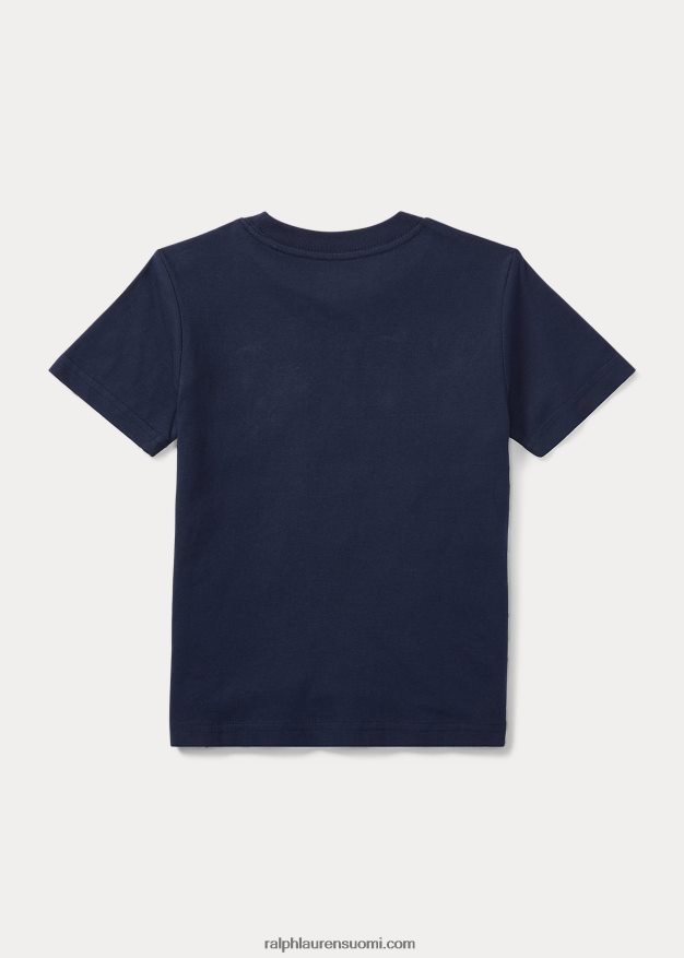 Ralph Lauren lapset crewneck puuvillatrikoosta 0Z24ZR5892 risteilylaivasto