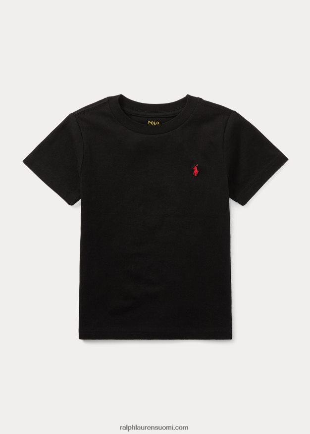 Ralph Lauren lapset crewneck puuvillatrikoosta 0Z24ZR5893 rl musta