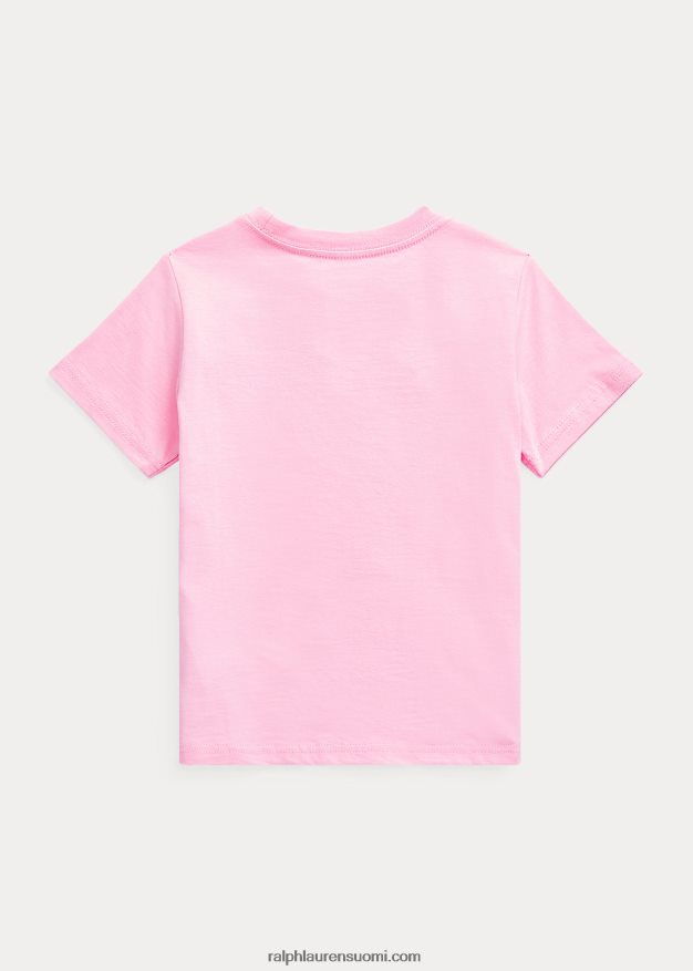 Ralph Lauren lapset crewneck puuvillatrikoosta 0Z24ZR5895 karmelin pinkki
